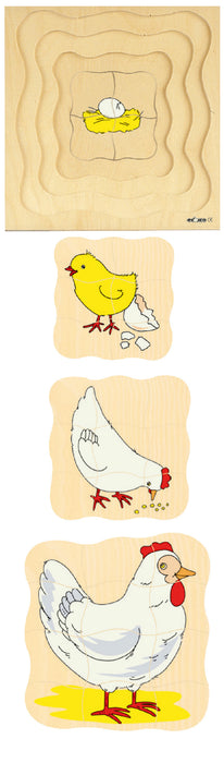 Multilayer Puzzle - Grow Up - Chicken