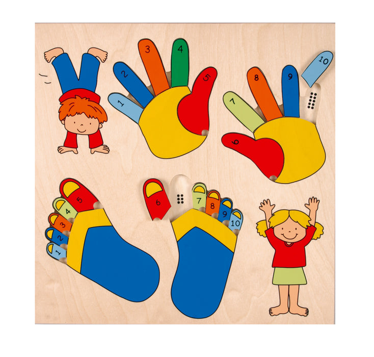 Inlay Board Puzzles - Fingers & Toes