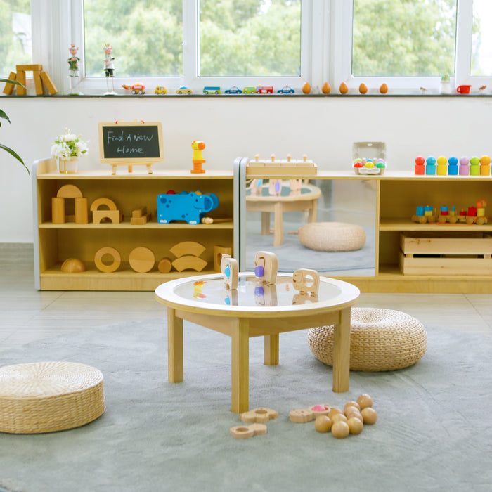 Early Years Furniture In The Middle Of An Early Years Center With Wooden Toys Surrounding