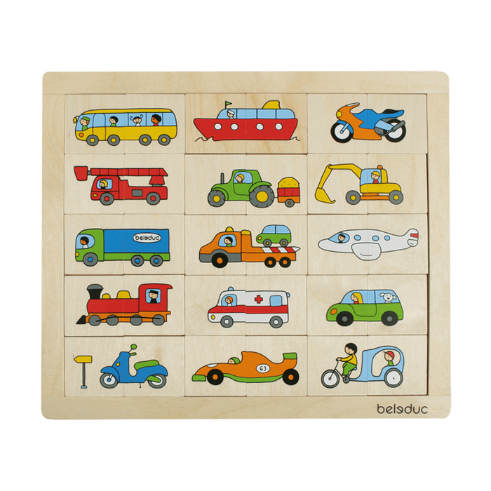 Match & Mix Puzzle - Vehicles
