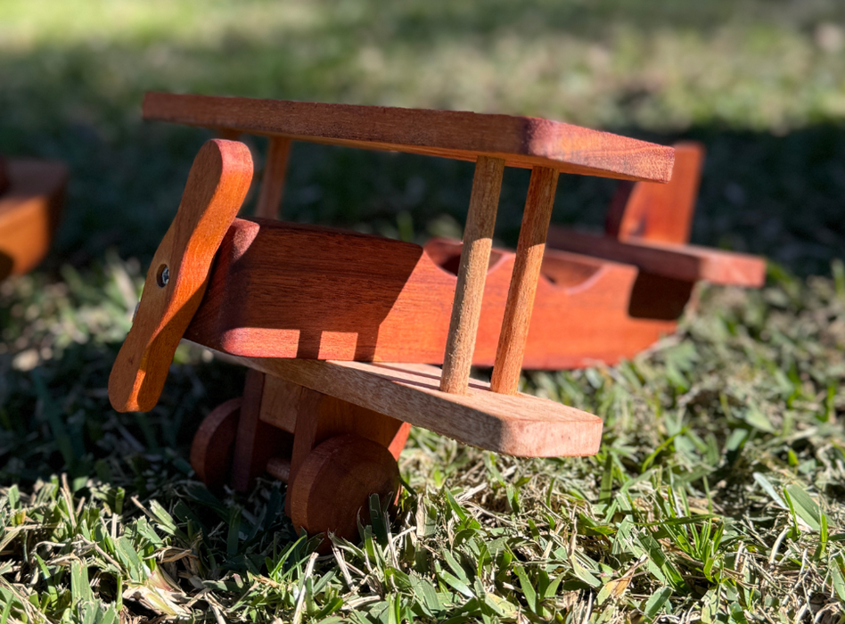 Wooden Peg Doll Airplane