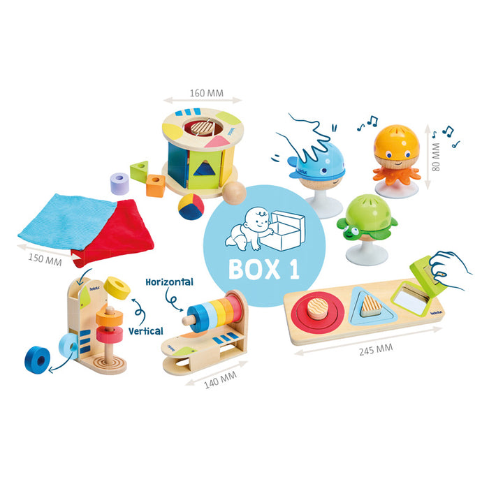 Curious Tots Box 1 - 12mths Sensory