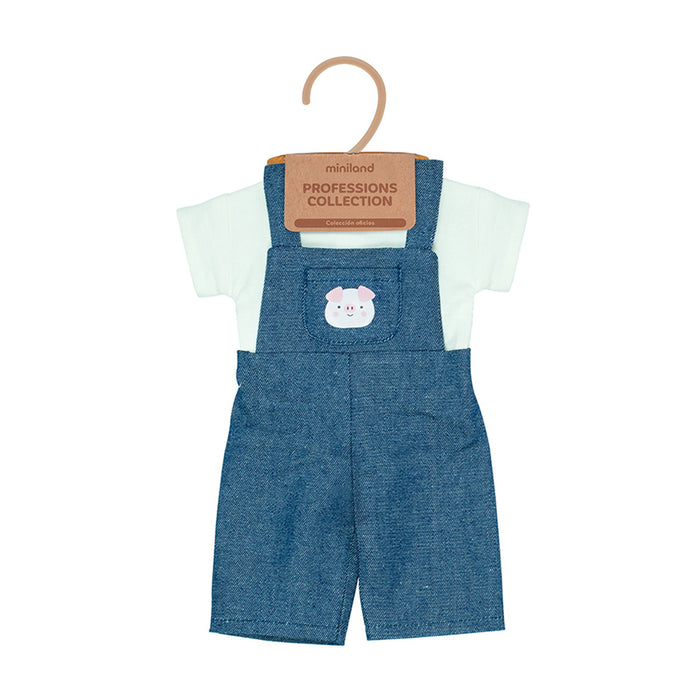 Farmer Set of Doll Clothes 38 cm
