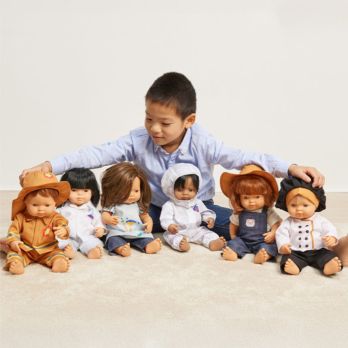 Farmer Set of Doll Clothes 38 cm