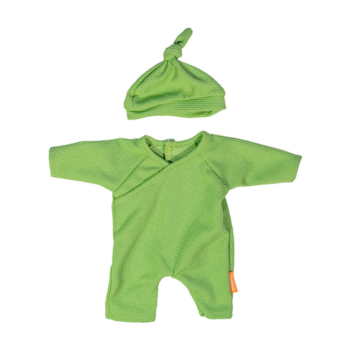 Doll Clothes Green Pajamas with Hat 32 cm