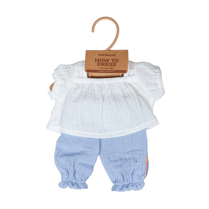 Doll Clothes Warm Weather Blouse and Pants 38 cm