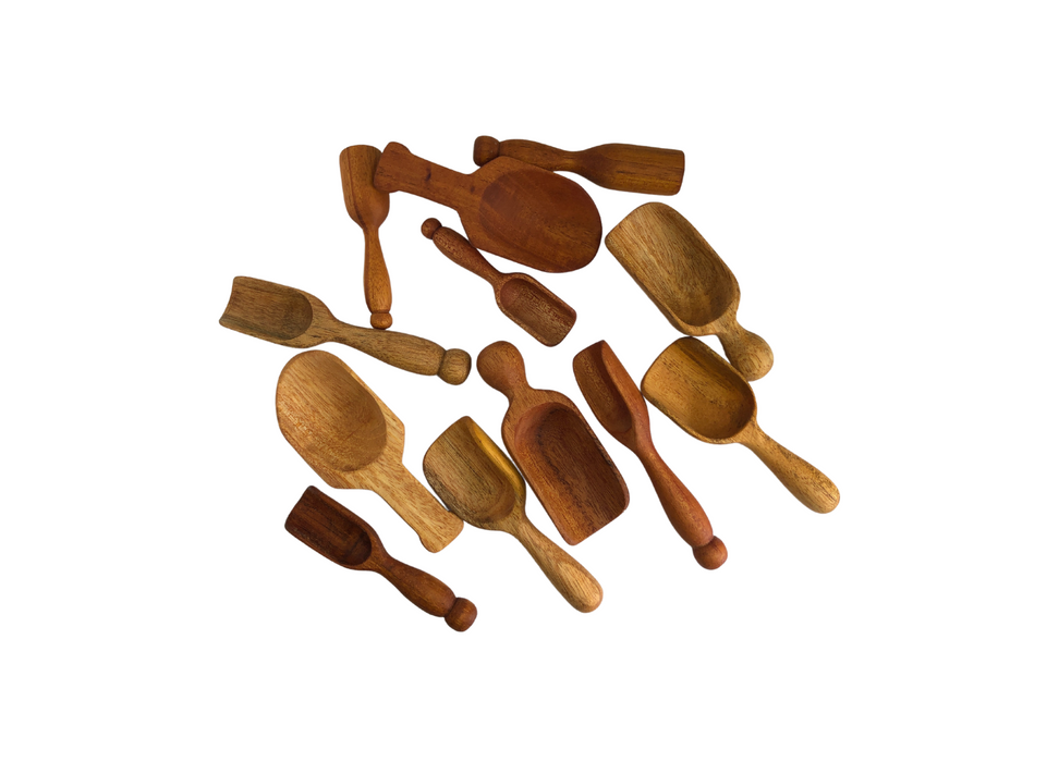 Wooden Scoops Set of 12