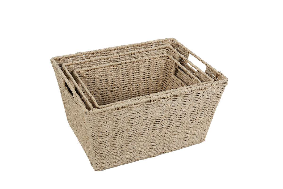 Rectangular Storage Baskets - Small Set of 3 (20x35cm) — EducationAll ...