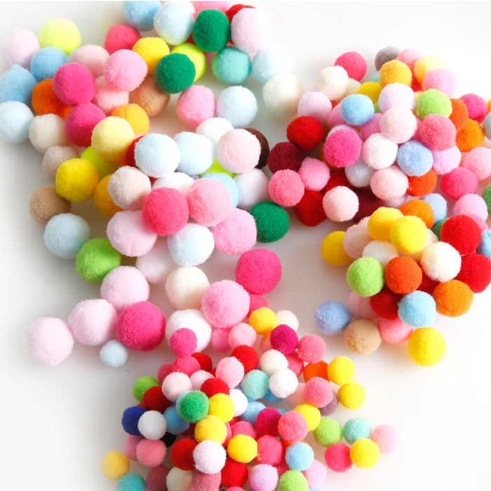 Pom Poms Assorted Colours & Sizes Pack of 300