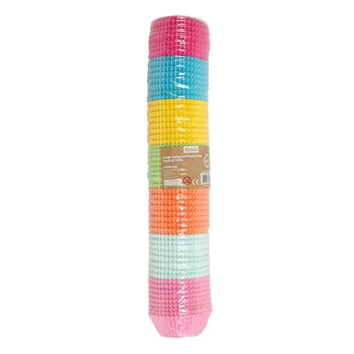 Large Coloured Patty Pans Pack of 1000