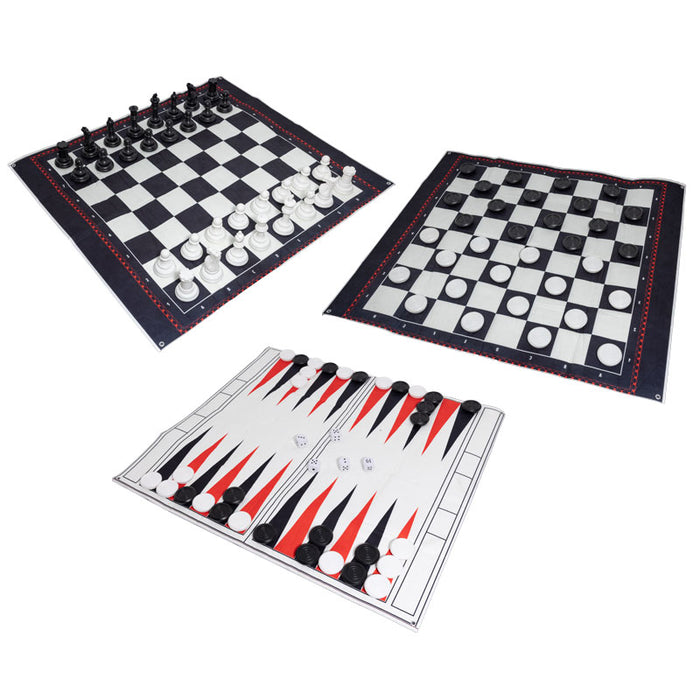 3 Games in 1 Set Chess/Checkers/Backgammon