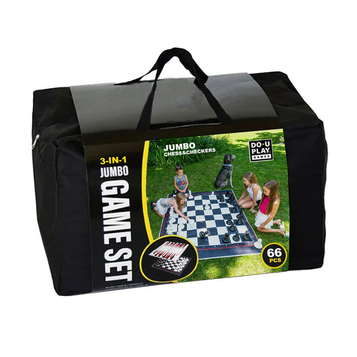 3 Games in 1 Set Chess/Checkers/Backgammon