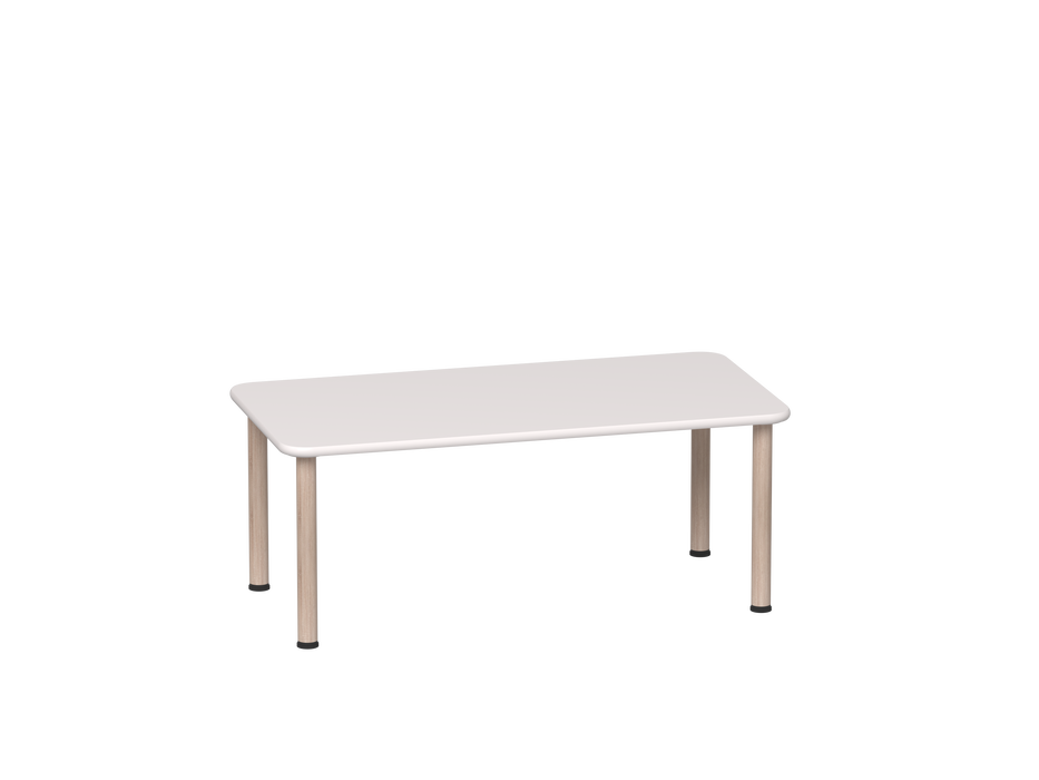 Santino 2 - White top, oak legs - 52cm H