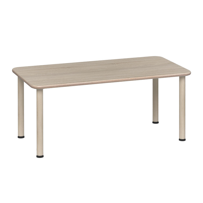 Santino Rectangular Table - Oak Top, Oak Legs - 58cm H