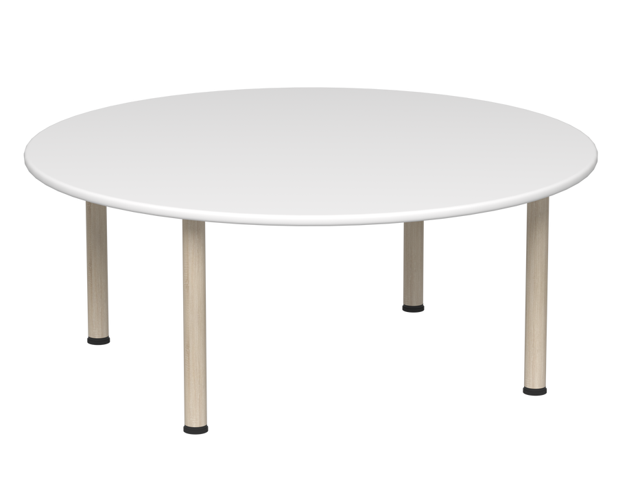 Emmanuele 3 - White top, oak legs - 52cm H