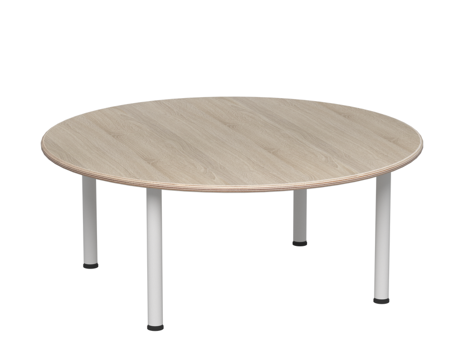 Emmanuele 3 - Oak top, white legs - 47cm H