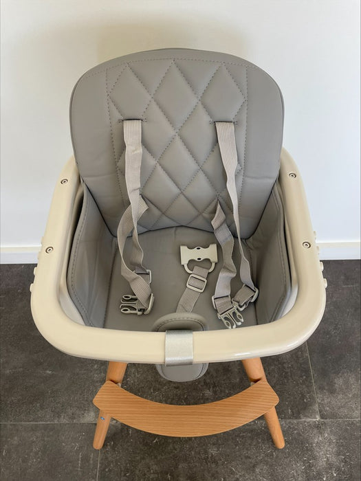 Cushion & Harness Grey to suit Adjustable Baby to Toddler High Chair