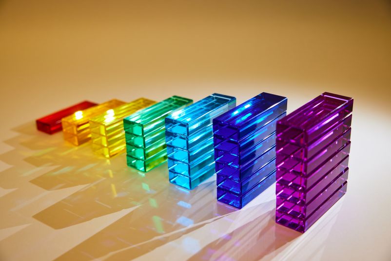 Acrylic Rectangular Prisms Set of 63