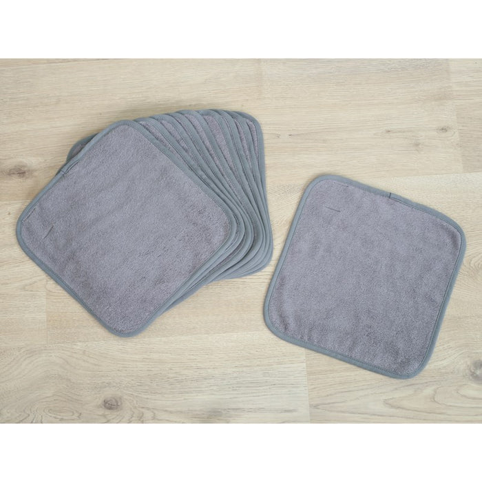 Face Washer Grey Pack of 10