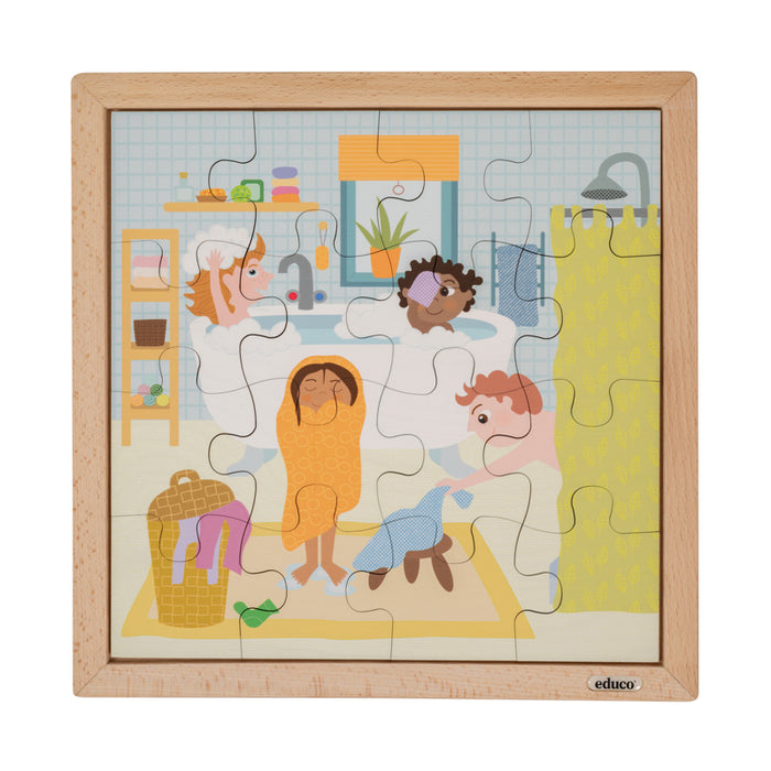Daily Routine Puzzles - Taking a Bath 16 Pcs