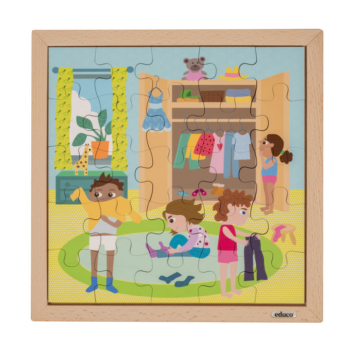 Daily Routine Puzzles - Getting Dressed 25 Pcs