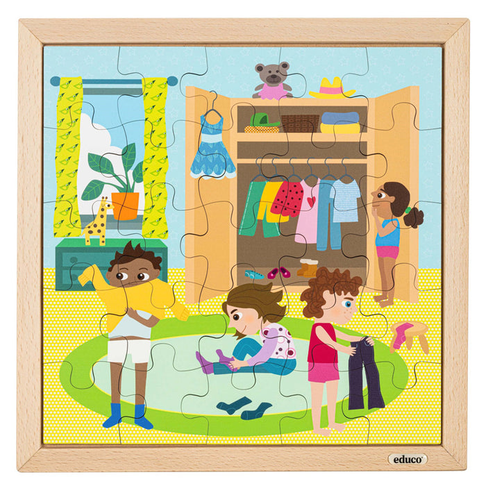 Daily Routine Puzzles - Getting Dressed 25 Pcs