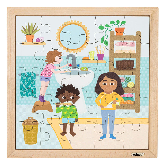Daily Routine Puzzles - Preparing for Bedtime 25 Pcs