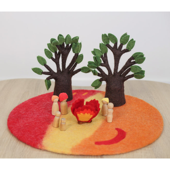 Australian Outback Felt Scene