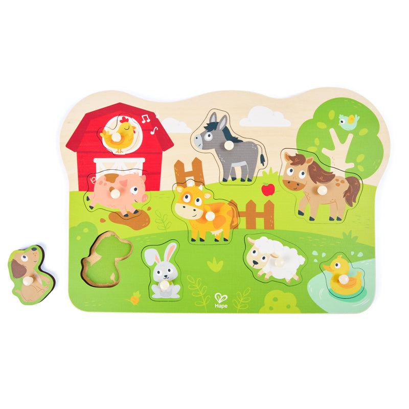 Farmyard Peg Puzzle 10 Pcs