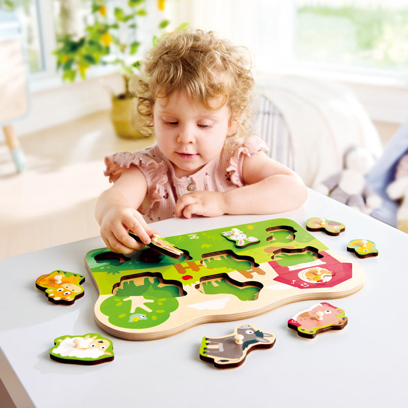 Farmyard Peg Puzzle 10 Pcs
