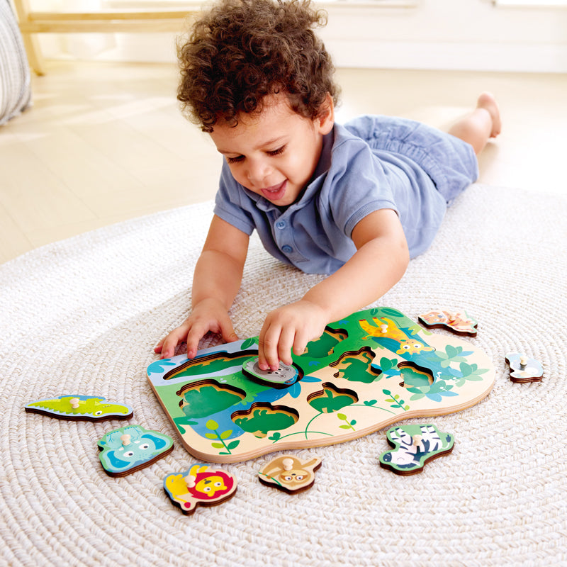 Wild Animals Peg Puzzle 10 Pcs