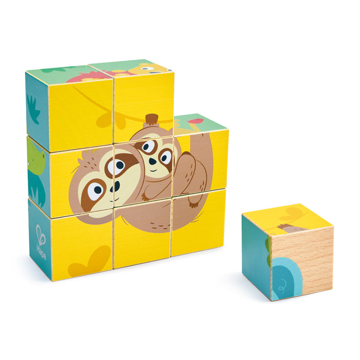 Wild Animals Block Puzzle 9 Pcs
