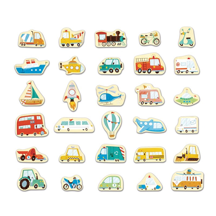 Magnetic Vehicles Set of 30