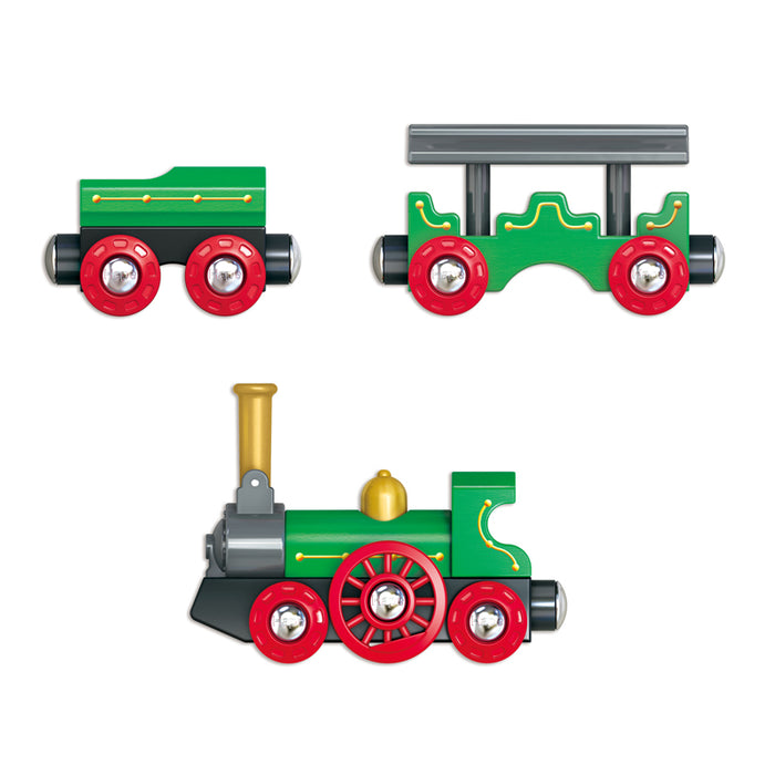 Retro Train with Foldable Chimney
