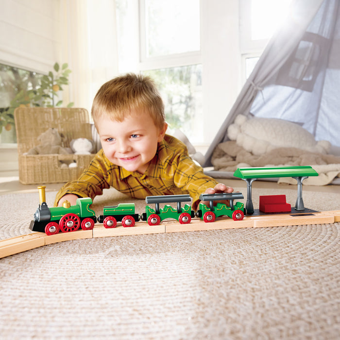 Retro Train with Foldable Chimney
