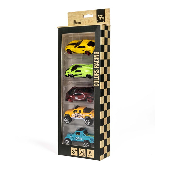 Colour Racing Cars Set of 5