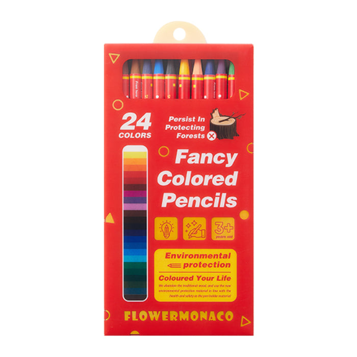 Fancy Coloured Pencils 24 Colours