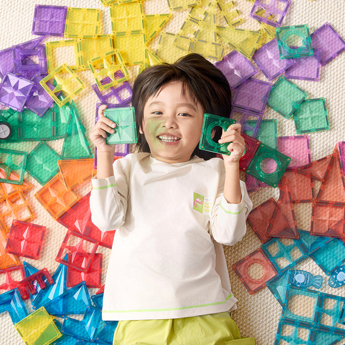 Star Magnetic Tiles Pastel 136 Pcs in Storage Container