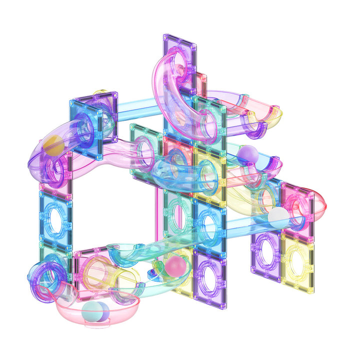 Star Magnetic Tiles Pastel Marble Run Series 115 Pcs
