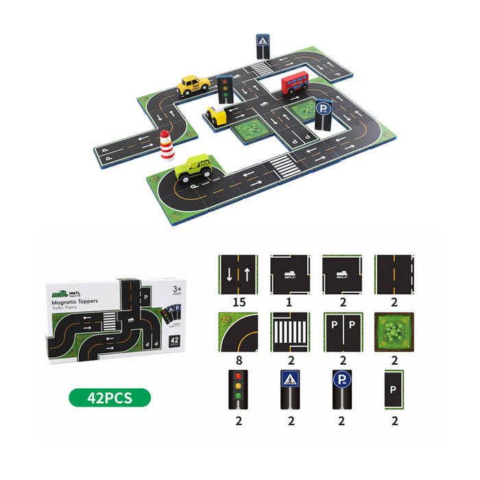 Magnetic Traffic Toppers 42 Pcs