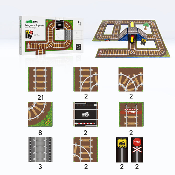 Magnetic Railway Toppers 46 Pcs