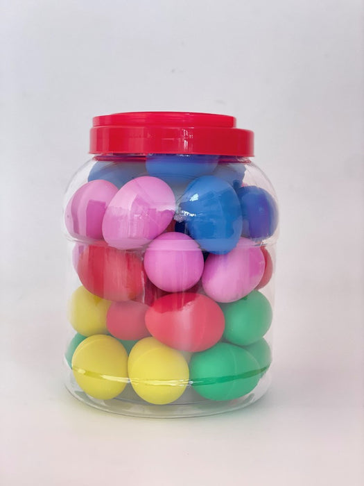Plastic Egg Shaker 40 Piece Jar