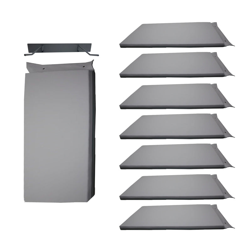 Peg Mat 5cm Grey Set of 8 with Hanger
