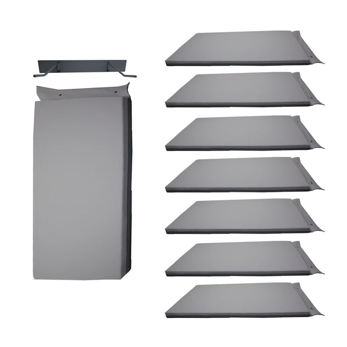 Peg Mat 5cm Grey Set of 8 with Hanger