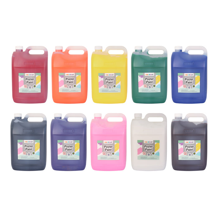 Educationall Poster Paint 5L Set of 10