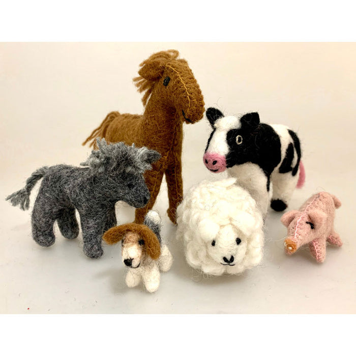 Felt Country Animal Set of 6