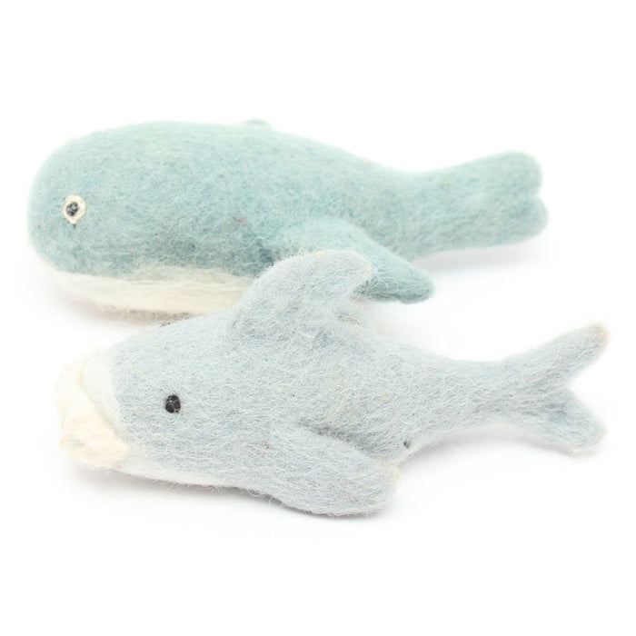 Felt Whale and Shark Set