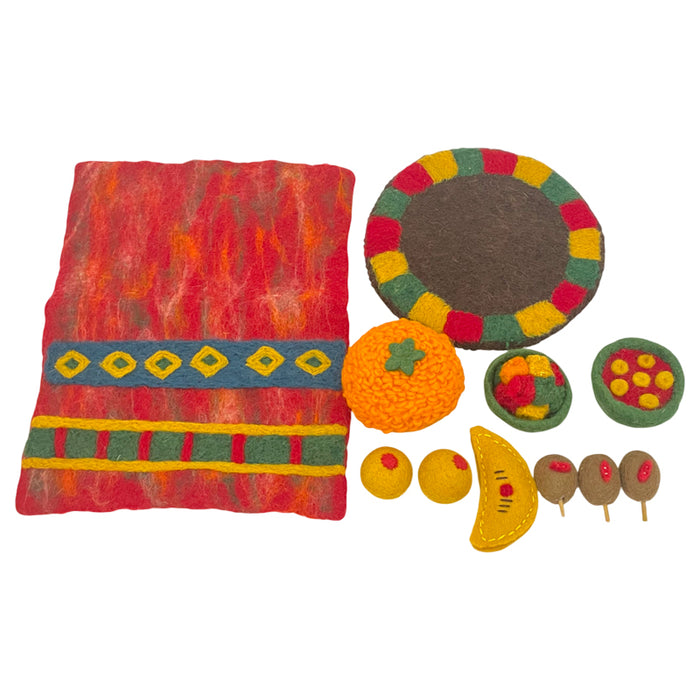 West African Jollof 11pc Felt Food Set