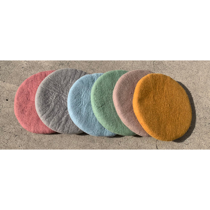 Round Seat Pads Earth Set of 6