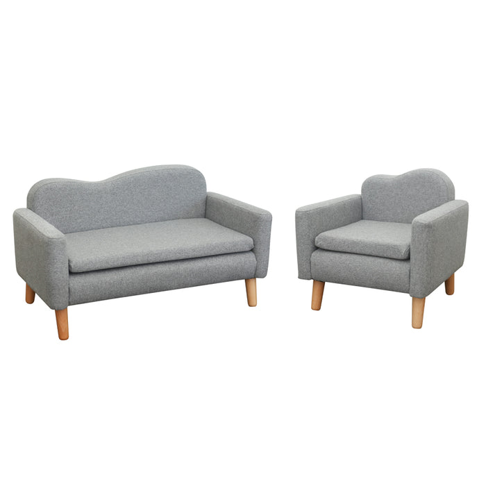 Sofa Set 2 Piece - Ash